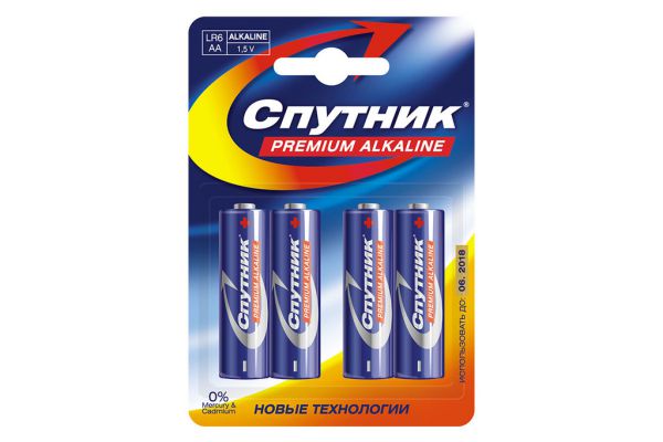 Батарейка Спутник Premium Alkaline LR6