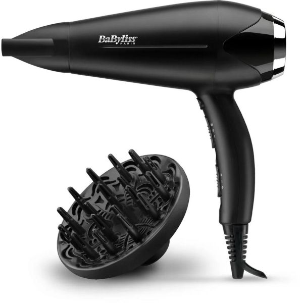 Фен BaByliss D572DE черный/серебристый