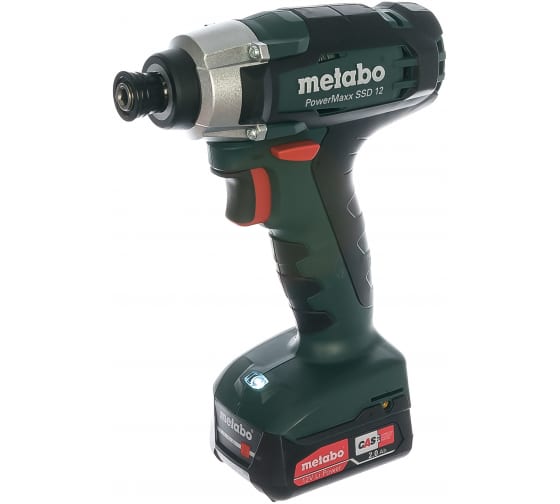 Гайковерт Metabo PowerMaxx SSD 12 2 АКБ, ЗУ