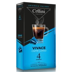 Кофе в капсулах Cellini Vivace Caffe Lungo Nespresso крепость 4 10 шт.