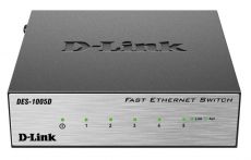 Коммутатор D-link DES-1005D/O2B 5x100 Мбит/сек, неуправляемый