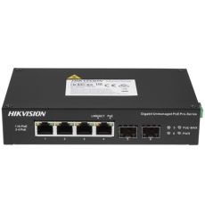 Коммутатор Hikvision DS-3T0506HP-E/HS 4x10/100/1000 Мбит/сек, неуправляемый