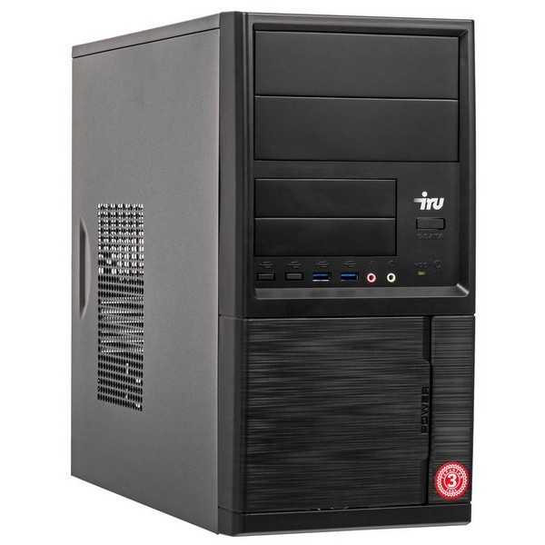Компьютер iRu Office 312 [1418002] Intel Pentium Gold G5420 3.8Гц 8 Гб 240 Free DOS