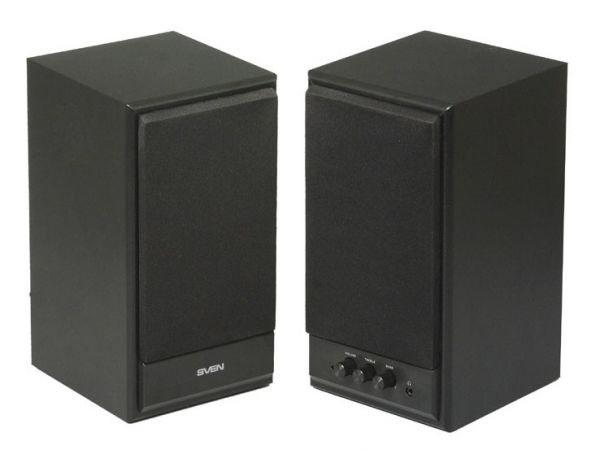 Компьютерная акустика Sven SPS-702 2.0 черный 40Вт