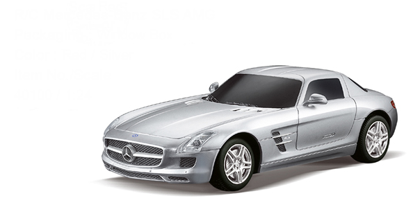 Машинка на радиоуправлении Rastar 40100 Mercedes-Benz SLS AMG