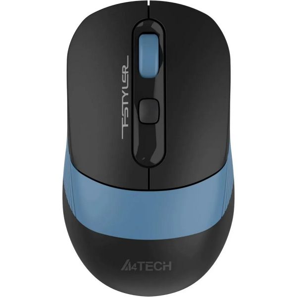 Мышь A4Tech Fstyler FG10CS Air оптическая, беспроводная, USB, черный/синий [fg10cs air ash blue]