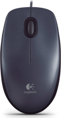 Мышь Logitech M90 черный и темно-серый черный