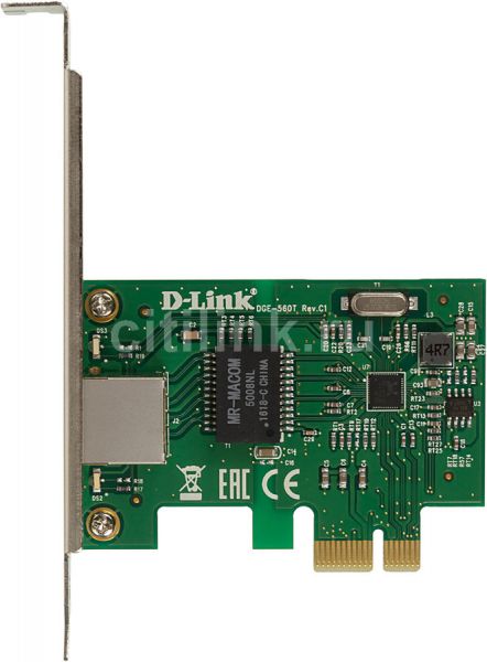 Сетевой адаптер D-link DGE-560T (OEM) Gigabit Ethernet PCI Express, серебристая