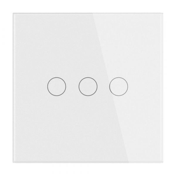 Выключатель HIPER Smart Wall 3-Way Touch Switch белый